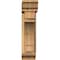Ekena Millwork Merced Traditional Rough Sawn Bracket w/ Offset Brace, Western Red Cedar, 6"W x 20"D x 24"H BKT0604X20X24MRC01RWR - alternate 2